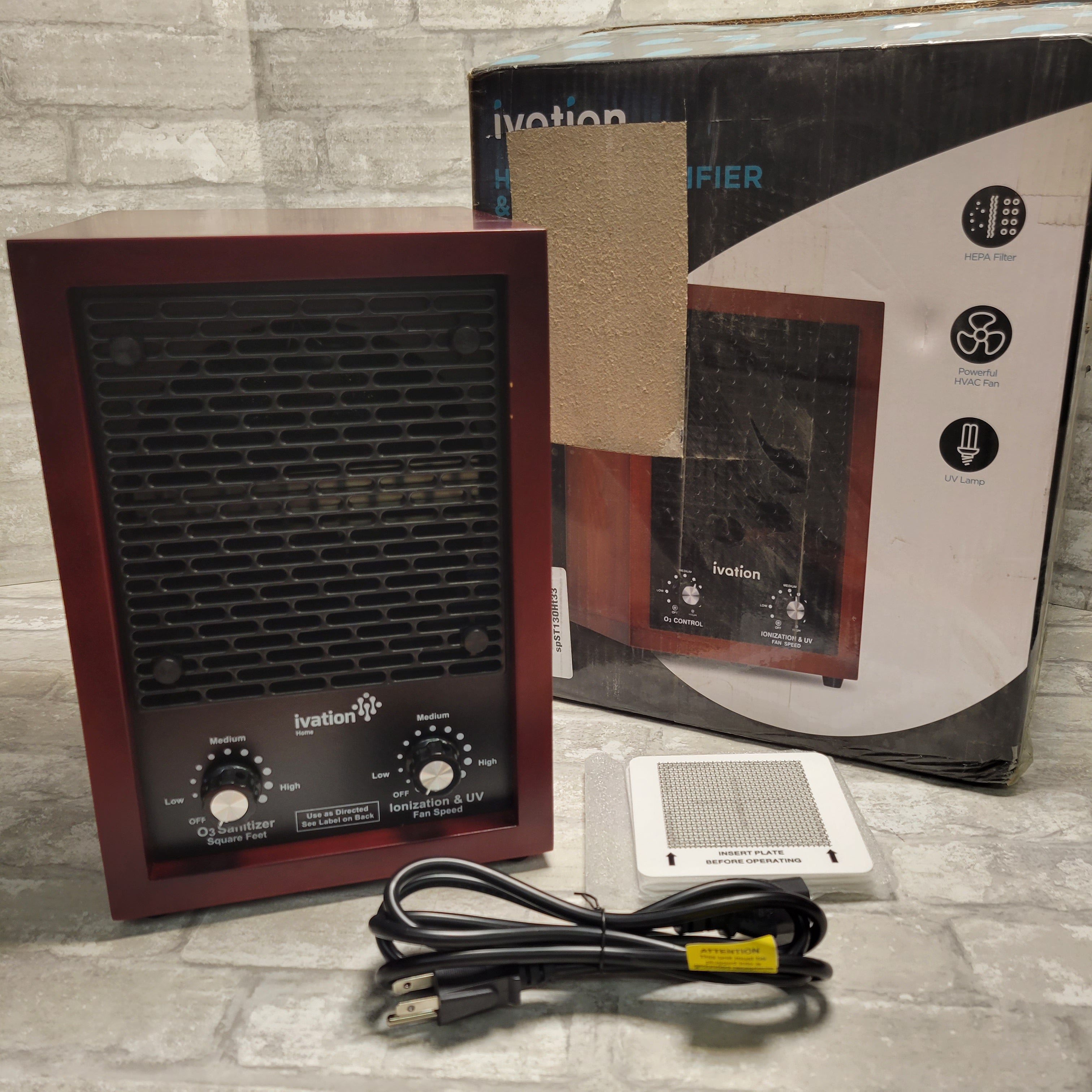 Ivation Hepa Air Purifier & Ozone Generator Machine (8072579219694)